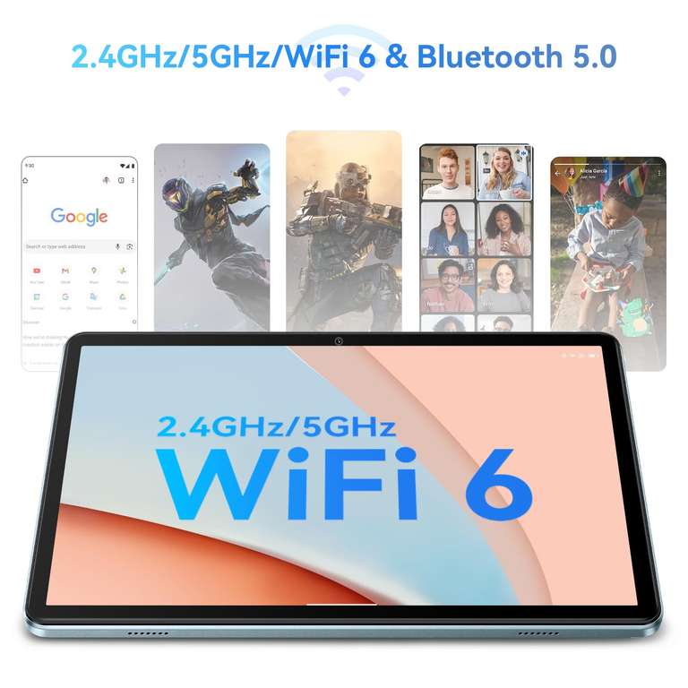 Tablette Android 10.1" Blackview Tab 70 - 64Go, Android 13, WiFi 6, 6580mAh/Bluetooth 5.0/1280 * 800 HD+ IPS/ (Vendeur Tiers)