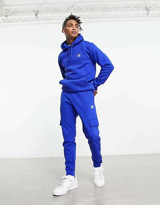 Pantalon jogging cargo Adidas Originals - Bleu, Tailles XS à 2XL