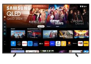 TV 50″ Samsung TQ50Q60D, 4K QLED, Gaming Hub, 127CM, 3 HDMI , Wi-Fi , Bluetooth,, de 2024, Design fin 25 mm (Via 150€ d’ODR)