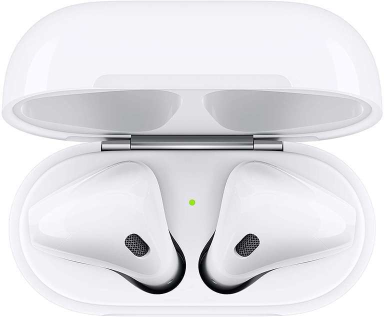 Écouteurs sans-fil Apple AirPods 2 avec Boîtier de charge filaire (via 30€ sur la carte fidélité)