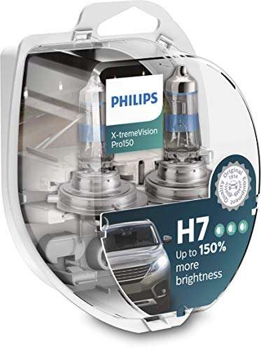 Set de 2 Ampoules Voiture Philips X-tremeVision Pro150 H7 lampe pour éclairage avant +150%