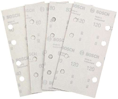 Jeu de disques abrasifs Bosch - 25 pièces (différents matériaux, grain 40/60/80/120)