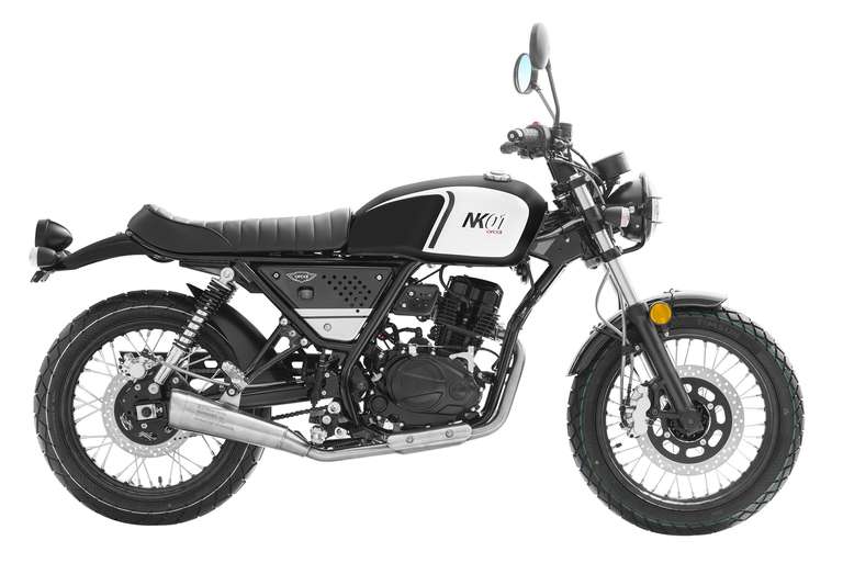 Moto Orcal NK01 125cc - Vert mat/Noir mat/Noir brillant, injection Delphi, échappement inox (orcal-motor.fr)