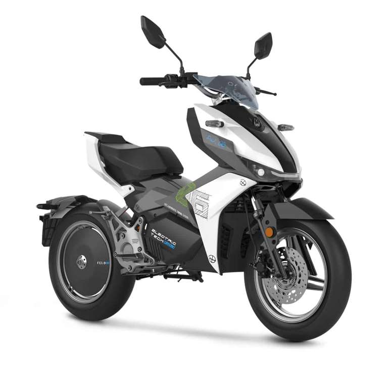 Scooter électrique Felo FW-06 - 5KW/125cc, Vmax 110km/h, autonomie max 140km, blanc, gris, noir (Via prime écologique déduite) -go2roues.com