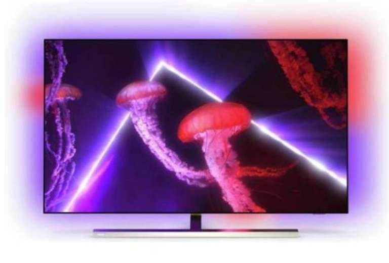 TV OLED 55" Philips 55OLED807 - 4K UHD, Ambilight 4 côtés, Dolby Atmos, HDR10+, 120 Hz
