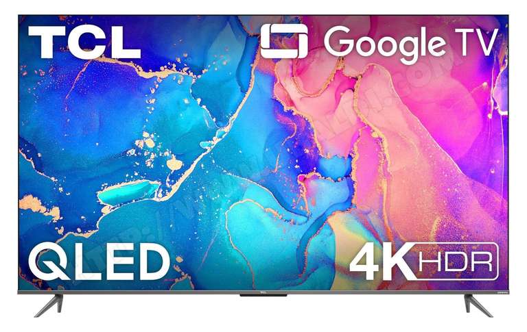TV 50" TCL 50QLED760 (2022) - QLED, 4K, HDR Pro, Dalle 50 Hz, Indice 3100, Google TV (via ODR 50€)