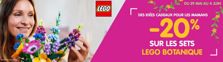 20 % de réduction sur la gamme Lego Botanique