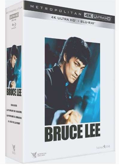 Coffret Blu-ray 4K UHD + Blu-ray Bruce Lee - Big Boss + La Fureur de Vaincre + La Fureur du Dragon + Le Jeu de la Mort
