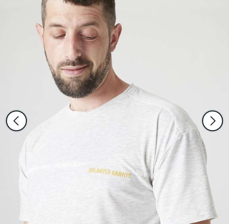 T-shirt de sport et Parkour Decathlon Domyos - 2 couleurs, plusieurs tailles au choix