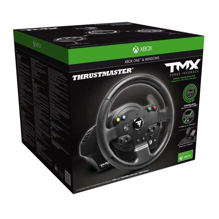 Volant à retour de force + Pédalier Thrustmaster TMX Force Feedback - Compatible PC, Xbox One & Series X/S