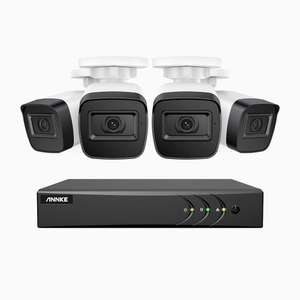 Système de vidéosurveillance ANNKE EL200 - 4 Caméras 1080p + Enregistreur vidéo DVR 8CH