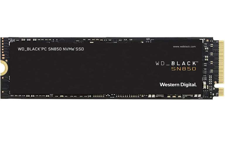 SSD NVMe M.2 WD_Black SN850 - 500 Go, PCIe Gén4, 7 000 Mo/s