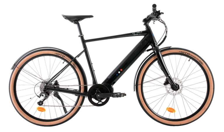 Vélo électrique Le Sport + Vélomad - Noir brillant, 10 vitesses, écran LCD