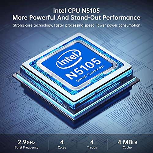 [Prime] Mini PC NiPoGi AK1 Pro - Intel N5105, RAM 16 Go, SSD 512 Go, WiFi 2.4/5G & BT 4.2, W11 Pro (2x HDMI, 4x USB, RJ45) - Vendeur tiers