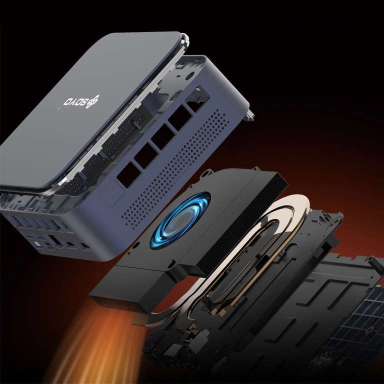 Soyo Mini Computer Mini PC Soyo M5 Ryzen 3 4300U 16 Go SSD 512 Go Vue triple écran – 166 ...
