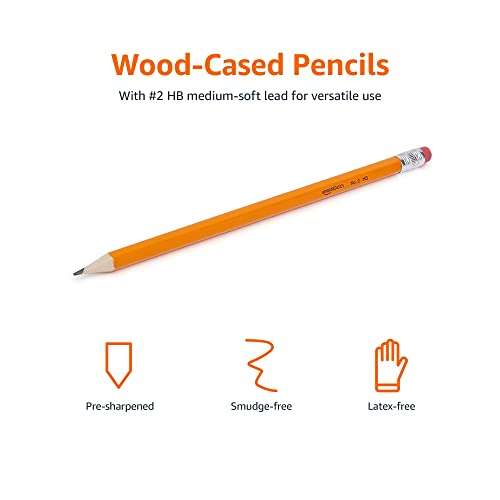Boîte de 150 crayons à papier prétaillés HB n°2 Amazon Basics (via abonnement)