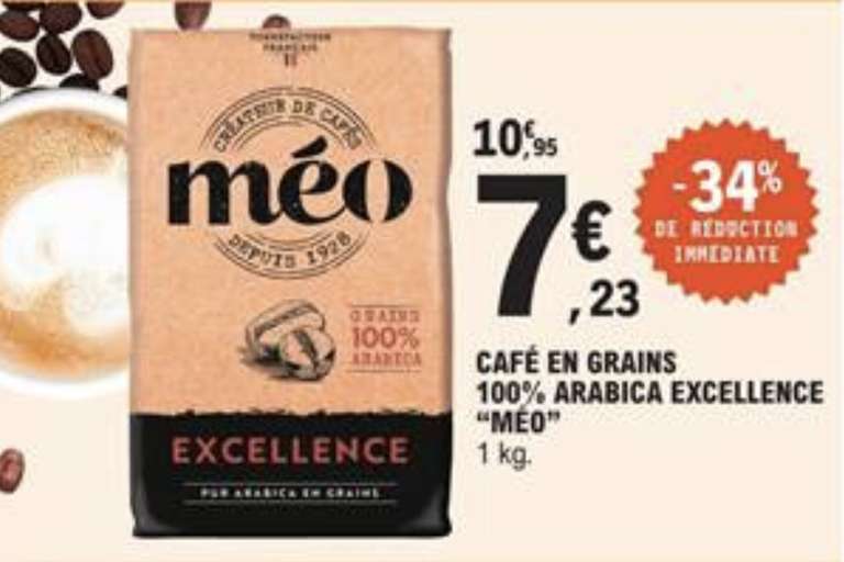 Café en grains Excellence Méo - 1kg