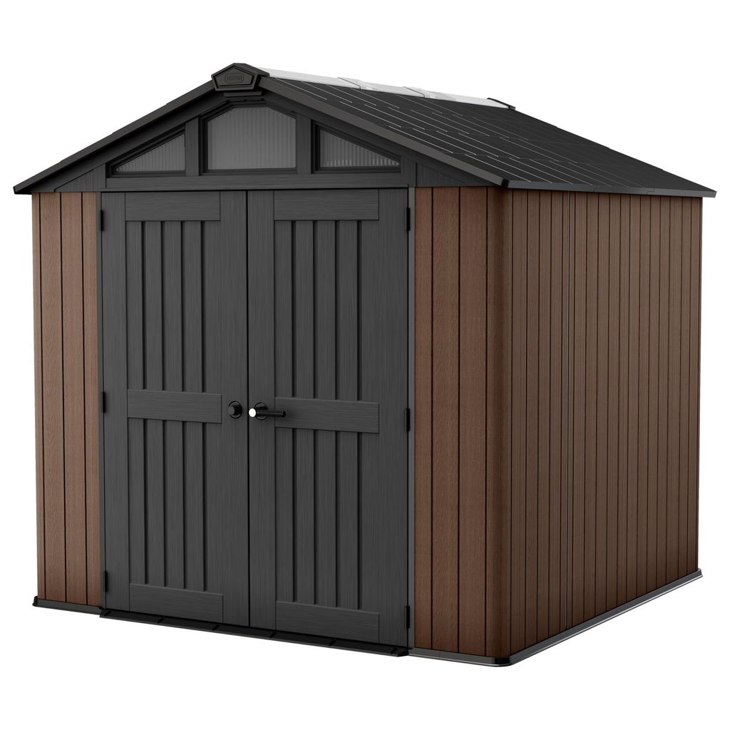 Abri de Jardin Keter Stronghold 8x8 - 6m², marron