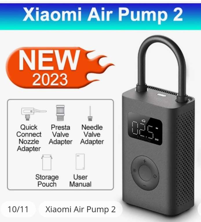 Pompe à air électrique Xiaomi Mijia Air Pump 2 2023 (Version chinoise)