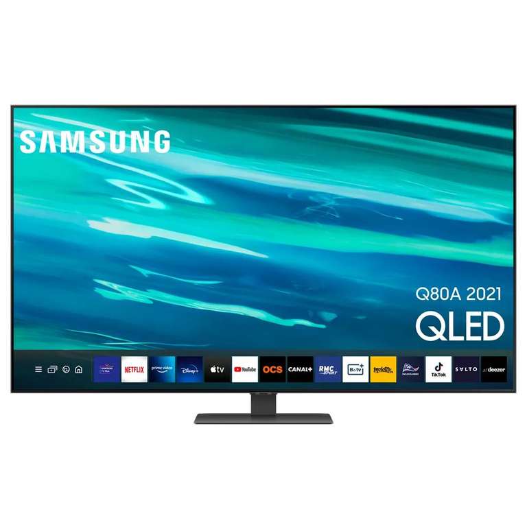 TV QLED 55" Samsung QE55Q80A - 4K, Quantum HDR 1500, 100Hz, HDMI 2.1, FreeSync, Smart TV