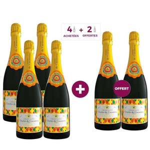 6 bouteilles de Champagne Charles de Cazanove Arlequin