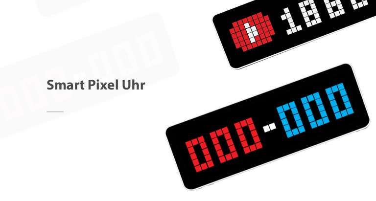Lot de 2 Horloges connectées Pixel Ulanzi TC001, ESP-32 - Compatible Home Assistant (ulanzi.de)