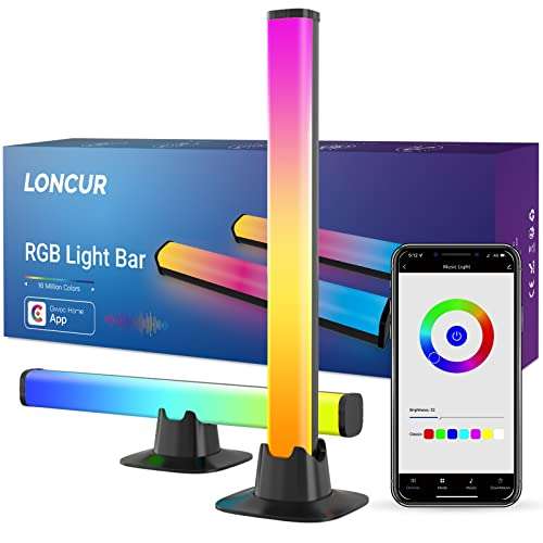 2 Barres lumineuses LED RGB Loncur (vendeur tiers)