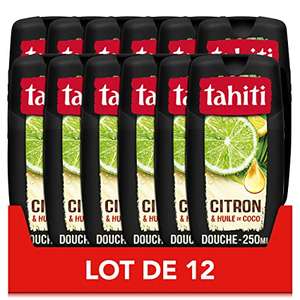 Lot de 12 Gel douche Tahiti citron & huile de coco - 250ml