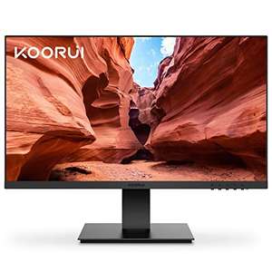 Écran PC 24" Koorui, Full HD 1920 x 1080, VA, 75Hz, 5ms, Mode Faible lumière Bleue, Angle de Vision de 178°, VGA, HDMI, Noir
