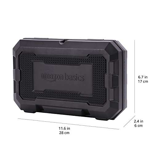 Lot de 18 douilles Amazon Basics à embouts hexagonaux longs de 0.95 cm en 3/8"