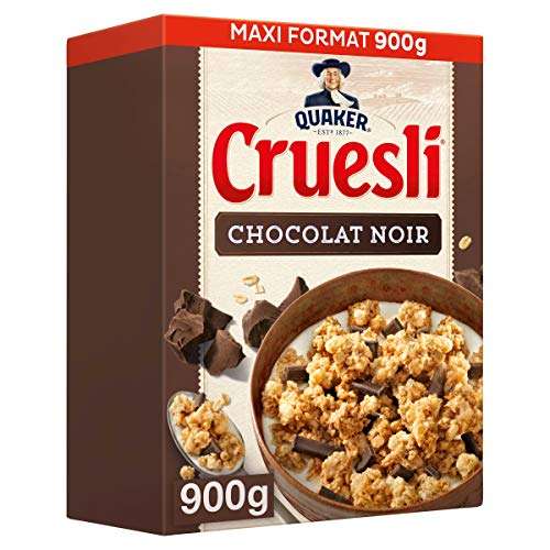 Céréales Quaker Cruesli Chocolat Noir - 900g