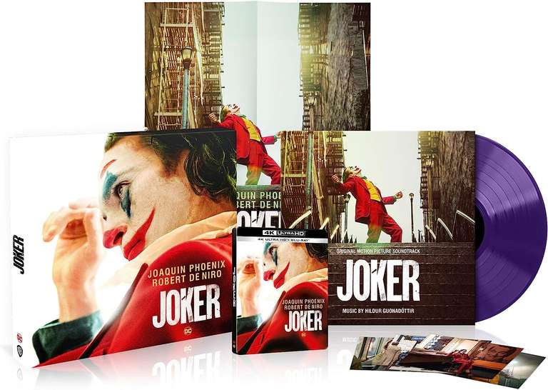Coffret Collector Blu-Ray 4K Joker - Inclus: Bande originale disque vinyle