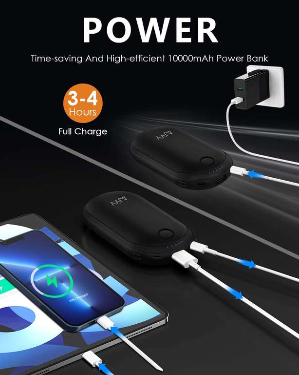 Chauffe-Mains Rechargeable - USB Chaufferette Main Électrique - Blanc -  Autonomie 3 hrs - Cdiscount Electroménager