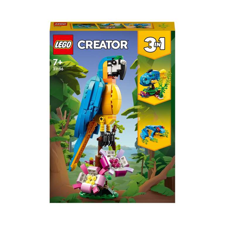 Lego 31136 Le Perroquet Exotique (via 4,25€ sur la carte fidélité)