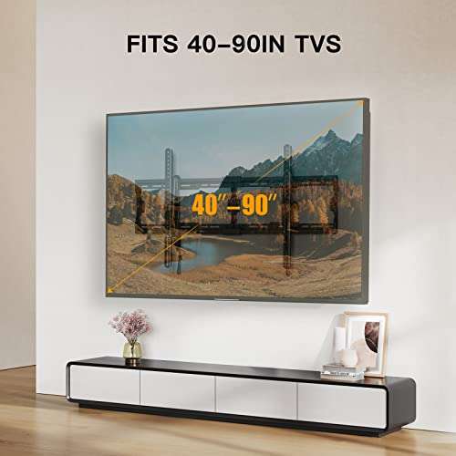 Support Mural TV pour Téléviseurs 40-90" Perlegear - Capacité Max de 60kg (Via coupon - Vendeur tiers)