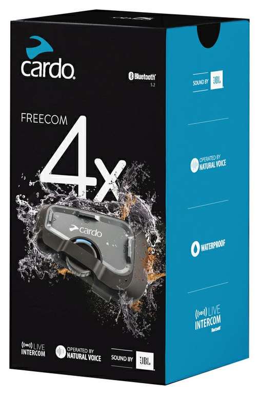 Système de communication Intercom moto Cardo Freecom 4X Solo (168.99€ via le code 2F8)