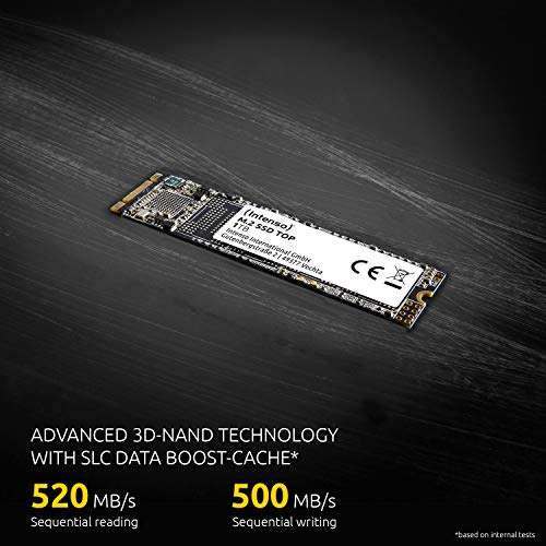 SSD interne M.2 Intenso Top Performance - 1 To, Série ATA III, 3D NAND