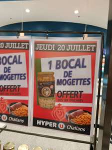1 bocal de mogettes offert dès 50€ d'achats - Hyper U Challans (85)