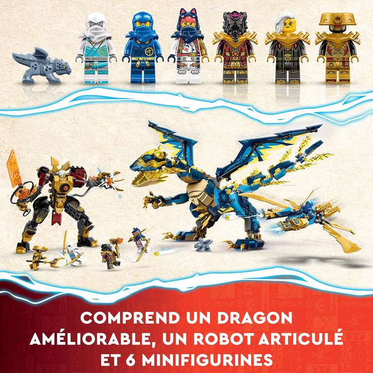 LEGO 71796 Ninjago : Le Dragon Élémentaire Contre Le Robot de l’Impératrice (Via coupon)