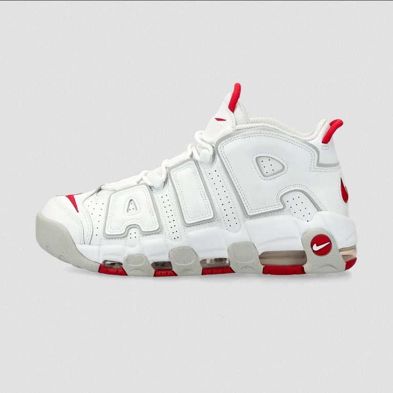 Nike Air More Uptempo '96 "White Red Grey" - Plusieurs Tailles Disponibles
