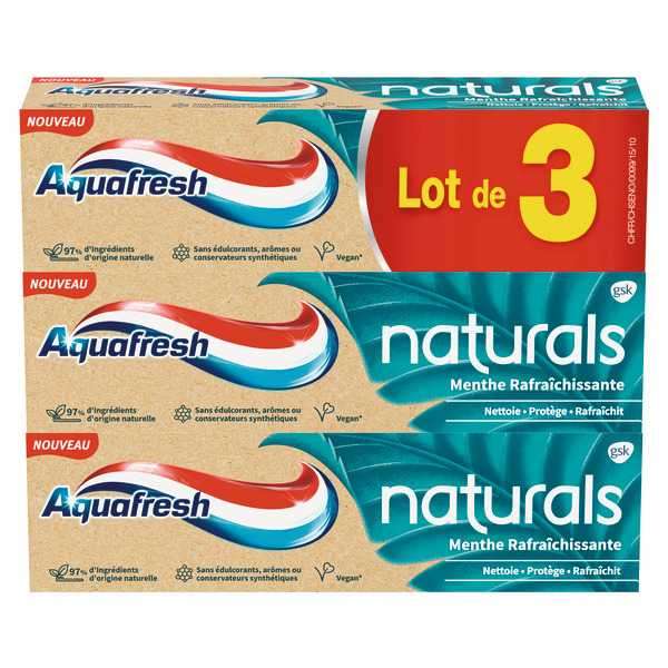 Différentes promotions soins ex : Lot de 3 dentifrices Aquafresh - différentes variétés ( Via, 2,71€ sur la carte)