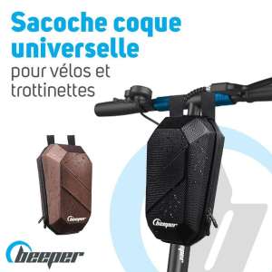 Sacoche coque universelle Beeper pour Trottinettes et Vélos Couleur - Noir, Taille - M