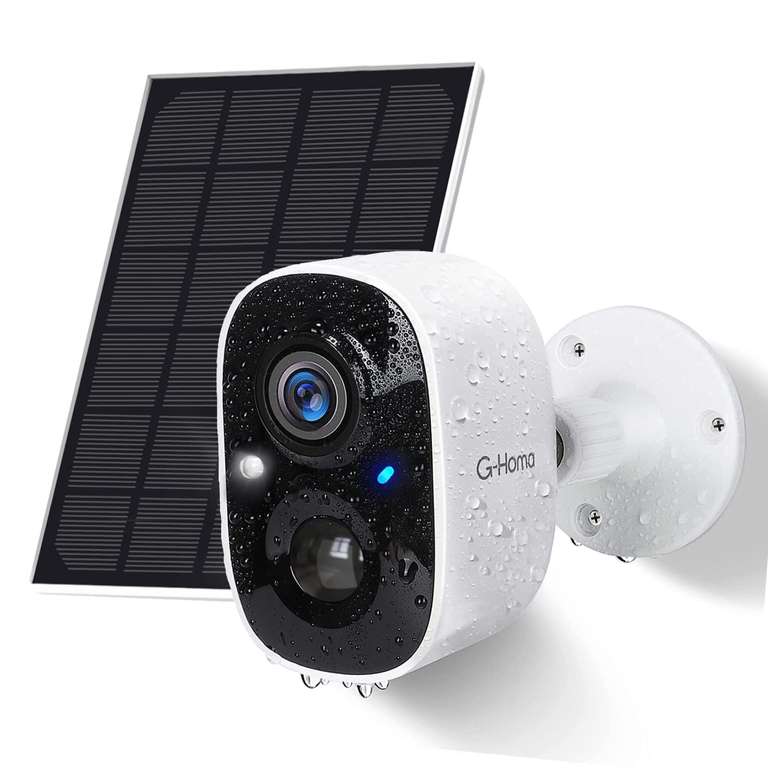 YESKAMO 2K Camera Surveillance WiFi Exterieure sans Fil Solaire