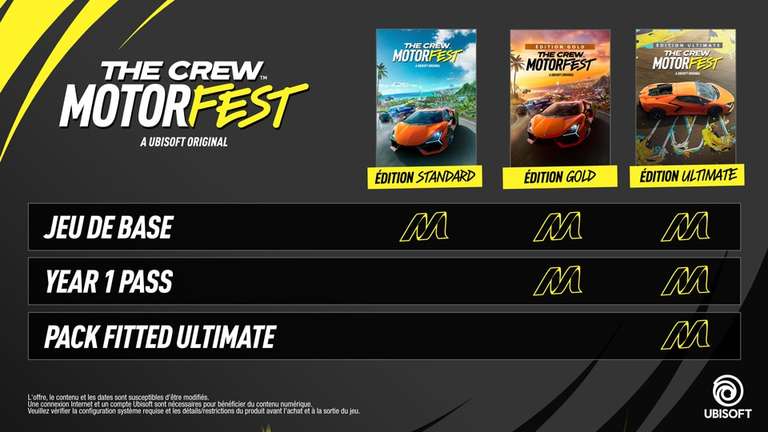 The Crew Motorfest Jouable Gratuitement du 14 au 17 mars sur PS5, PS4, Xbox Series X|S, Xbox One et PC (Dématérialisé)
