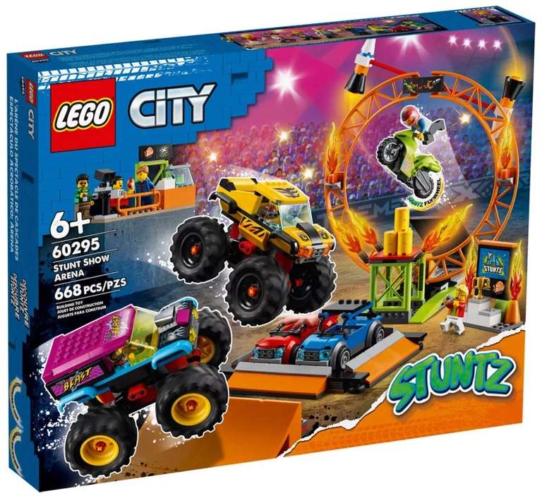 Jouet Lego City L'arène de spectacle des cascadeurs 60295