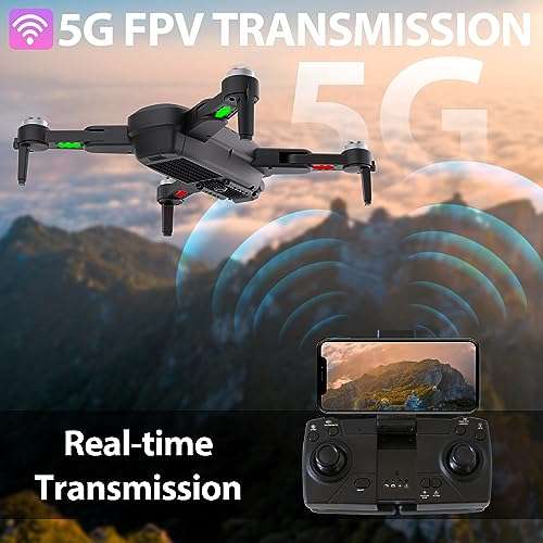 GPS Drone avec Caméra pour Adultes Drones 4K HD avec Moteur Sans Balais  Retour Automatique à la Maison (vendeur tiers - via coupon) –