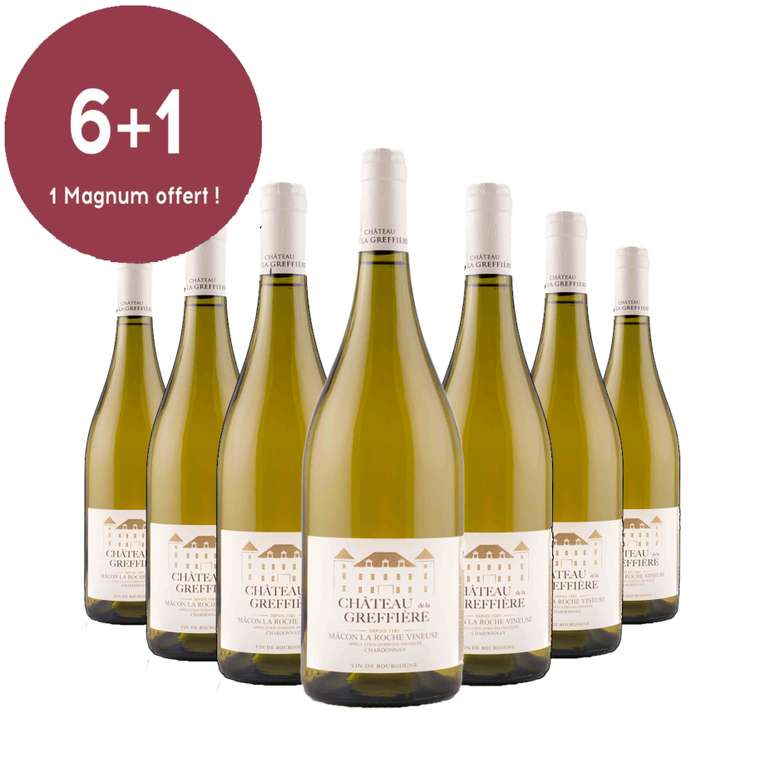 1 Magnum (1.5L) de vin blanc Bourgogne Mâcon la Roche vineuse offert toutes les 6 bouteilles achetées (vin-terroir.fr)