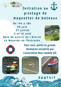 Initiation gratuite au pilotage de maquette de bateaux - Le Nouvion-en-Thiérache (02)