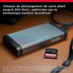 Carte mémoire SDXC SanDisk Extreme Pro - 128 Go, UHS-I, Classe 10, U3, V30