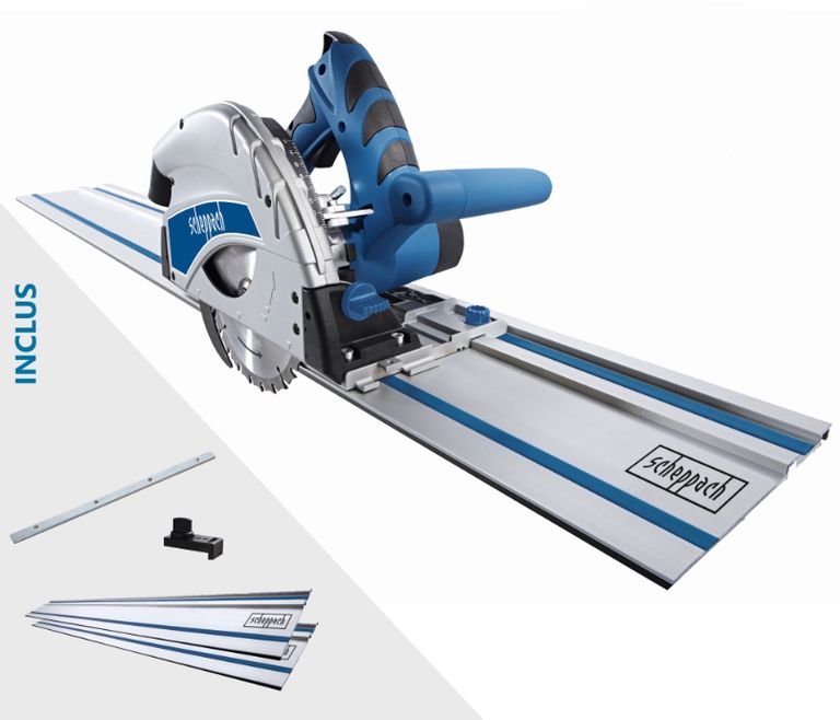 Scie circulaire Scheppach PL55 - 2 rails de 700 mm, un connecteur de rail et un anti-basculement (vendeur tiers)